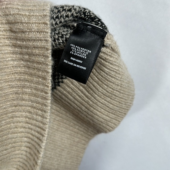 Torrid Cream & Black Star Knit Short Sleeve Tunic Soft Sweater - Picture 7 of 8